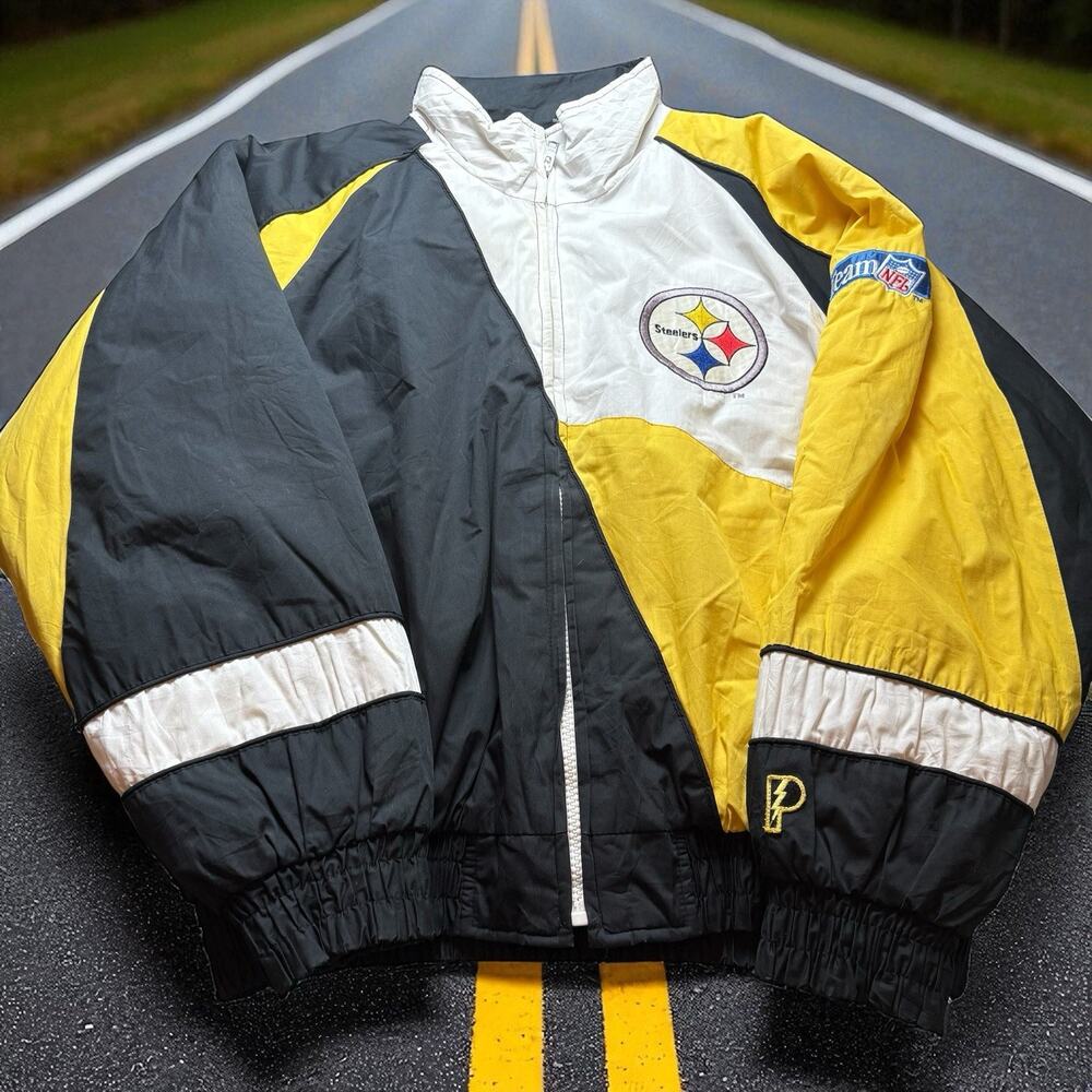 Vintage Pro Player Pittsburgh Steelers NFL Xl Men’s Puffer Jacket